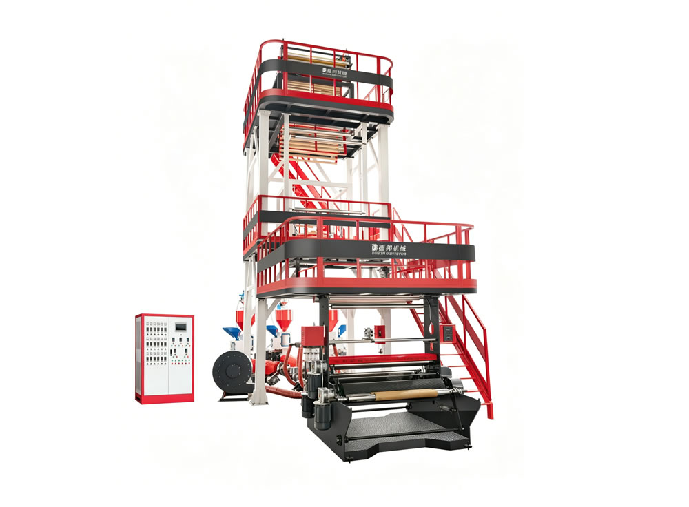 Hdpe-Ldpe Three-Layer Co-Extrusion Film Blowing Machine