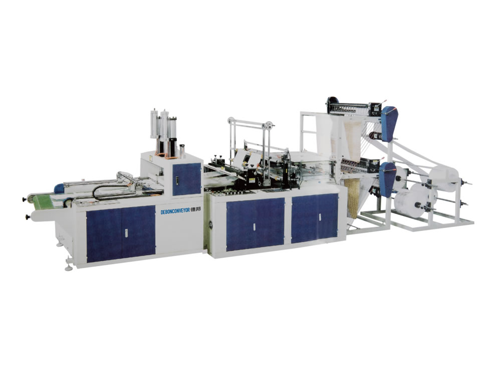 Shopping bag making machine